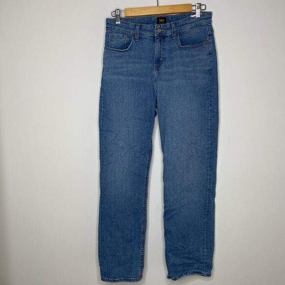 Lee- Blue Straight Leg Jeans - Picture 1 of 2
